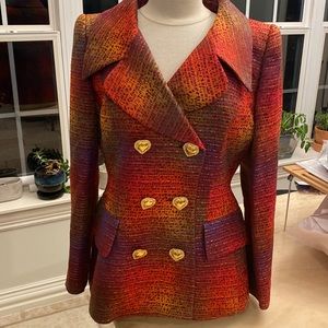 ESCADA COUTURE fitted blazer NWOT size 40, made in Germany. Exquisite!